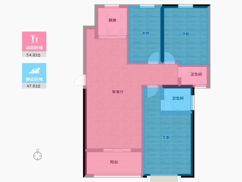 福建省-莆田市-世茂云璟-91.15-户型库-动静分区