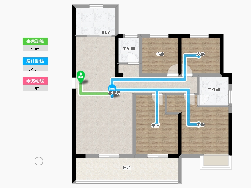 福建省-莆田市-凯天青山城峰璟-104.68-户型库-动静线