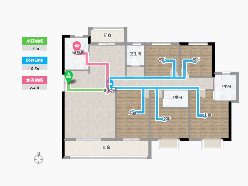 福建省-莆田市-凯天青山城峰璟-137.00-户型库-动静线