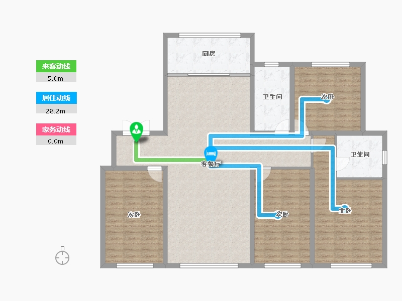 内蒙古自治区-赤峰市-春城天—府-147.14-户型库-动静线