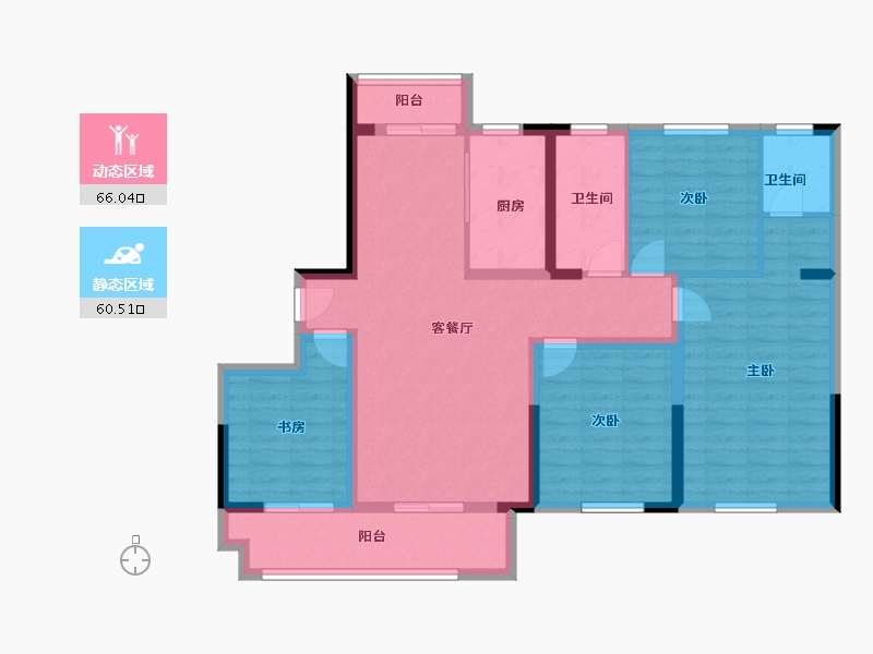 山东省-烟台市-龙昌学府-113.06-户型库-动静分区