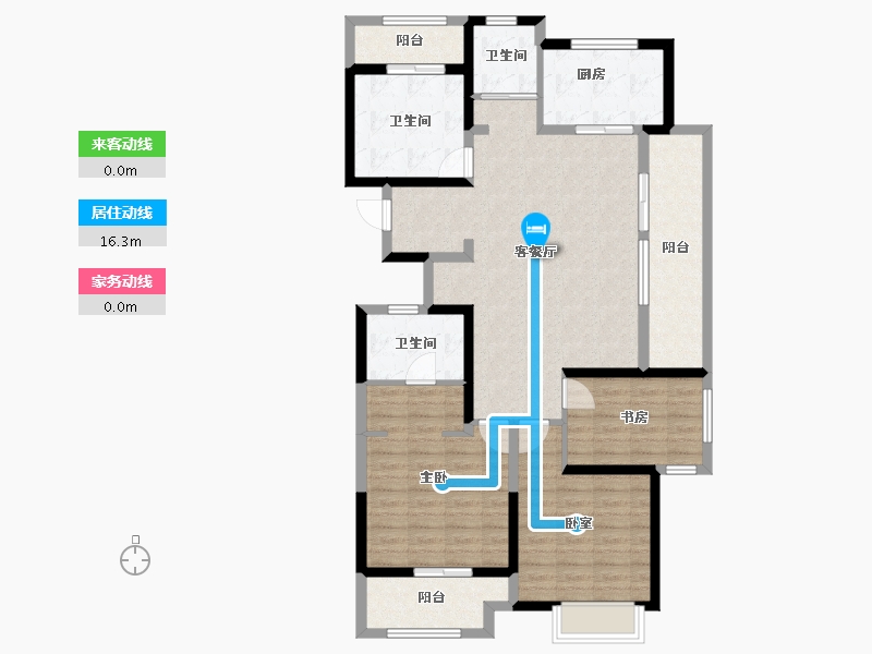 河南省-开封市-绿城·春江明月-113.06-户型库-动静线