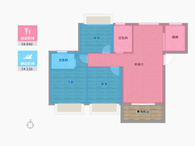 广东省-清远市-富强花园-71.24-户型库-动静分区