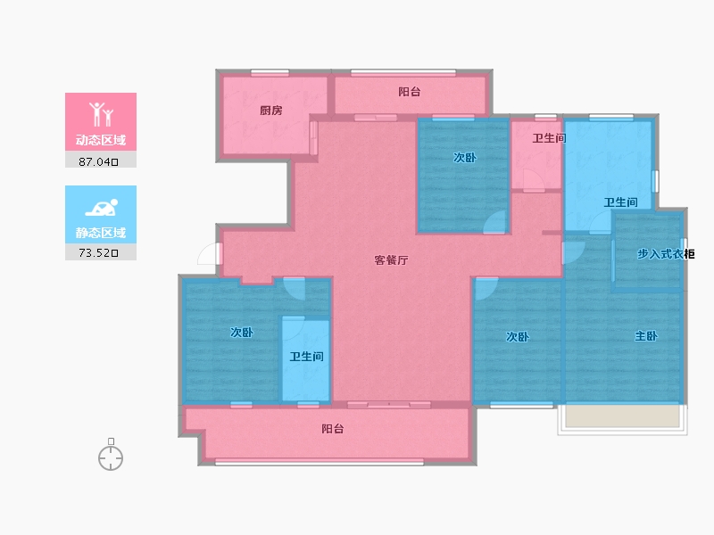 河南省-周口市-郸城方远洺水城-145.60-户型库-动静分区