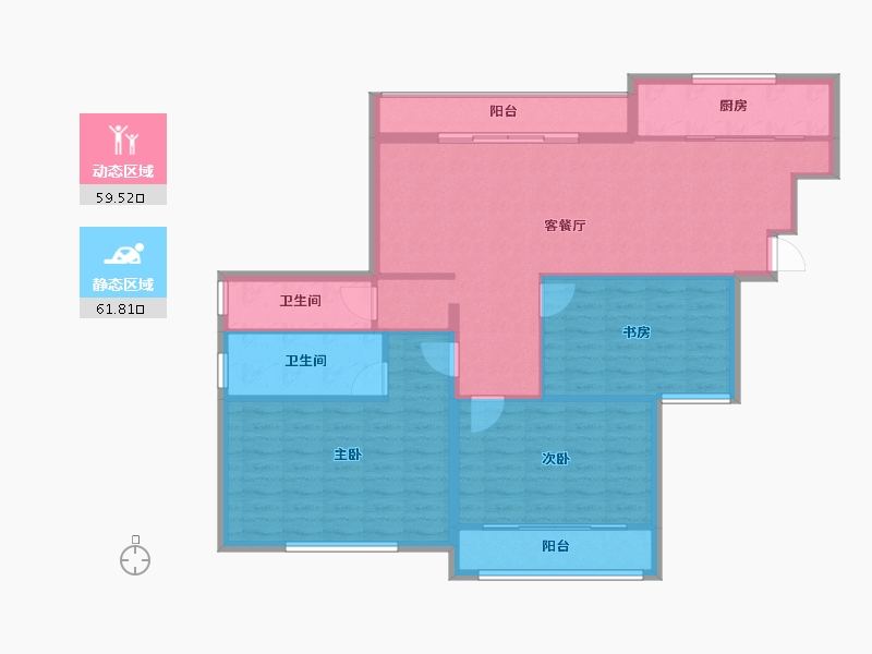 山东省-济宁市-华硕天韵-110.79-户型库-动静分区