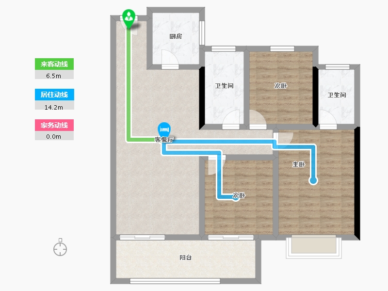 福建省-莆田市-保利城湖心岛-99.34-户型库-动静线