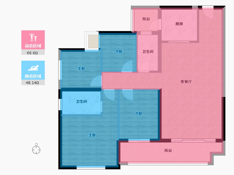 广西壮族自治区-钦州市-敏捷珑玥湾-103.38-户型库-动静分区