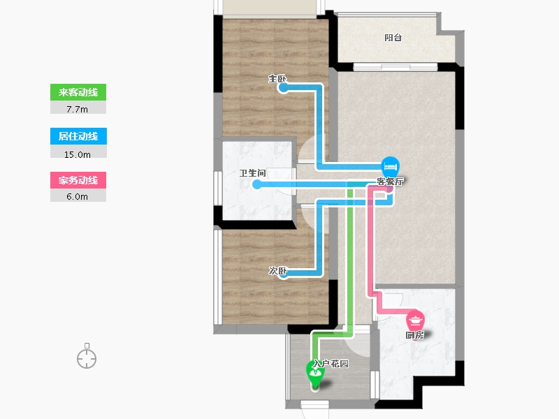 广东省-清远市-中唯·帝景湾-62.15-户型库-动静线