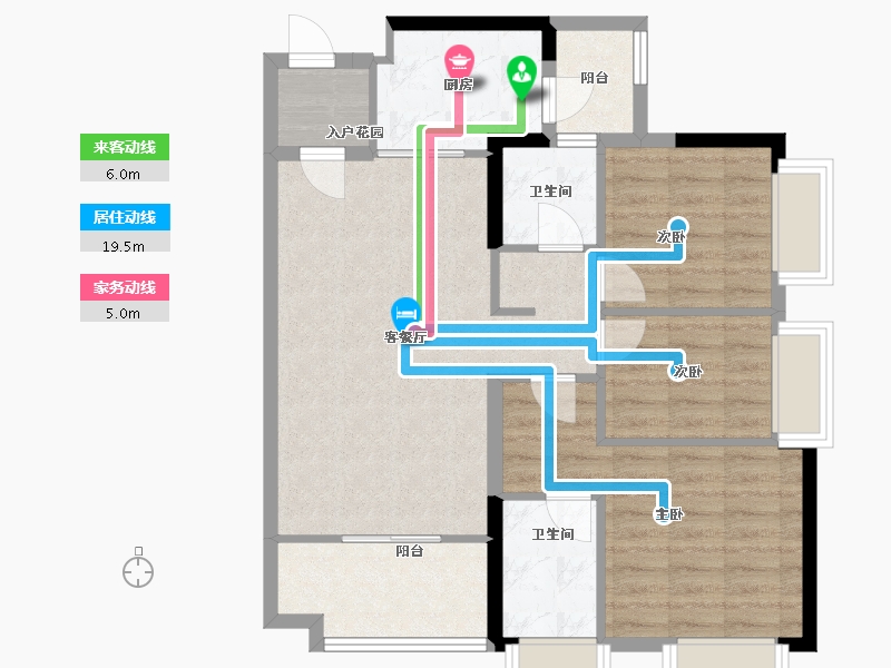 山东省-烟台市-三和南苑-81.24-户型库-动静线