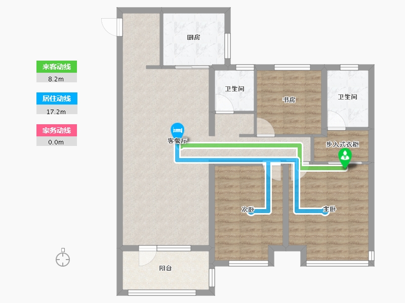 山东省-济宁市-祥生东方樾-100.00-户型库-动静线