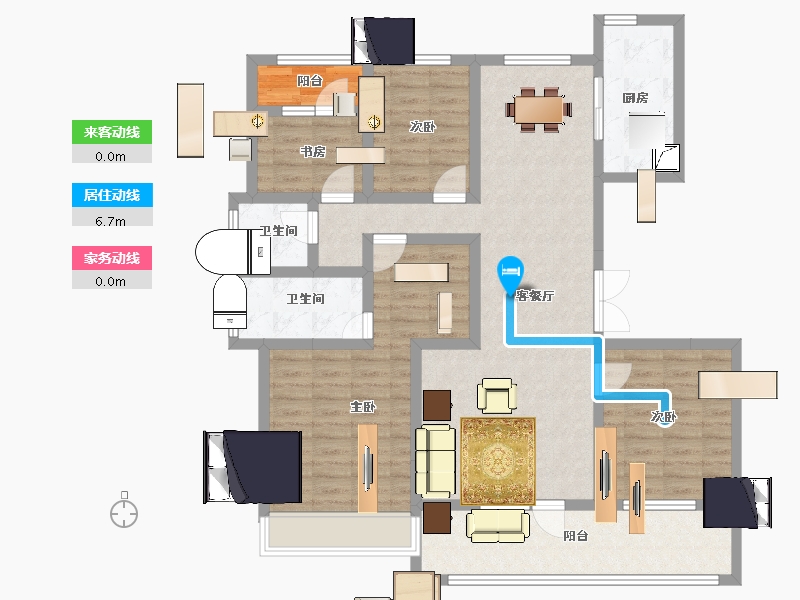 山东省-济宁市-保利时光印象-112.16-户型库-动静线