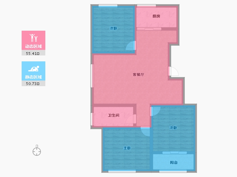 山东省-烟台市-泰和家苑-94.96-户型库-动静分区