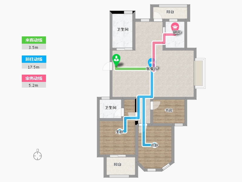 山东省-济宁市-恒兴经典-99.15-户型库-动静线