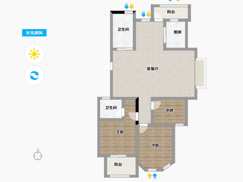 山东省-济宁市-恒兴经典-99.15-户型库-采光通风