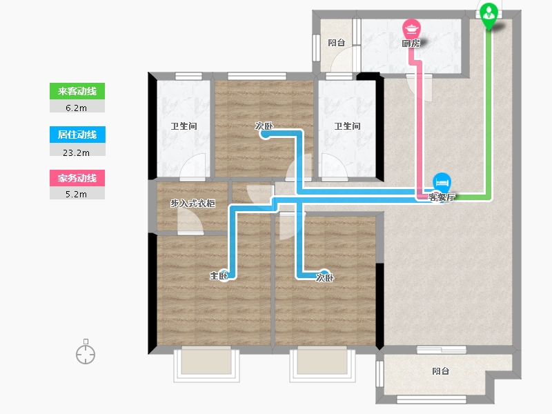 湖南省-株洲市-香江悦湖春天-95.01-户型库-动静线