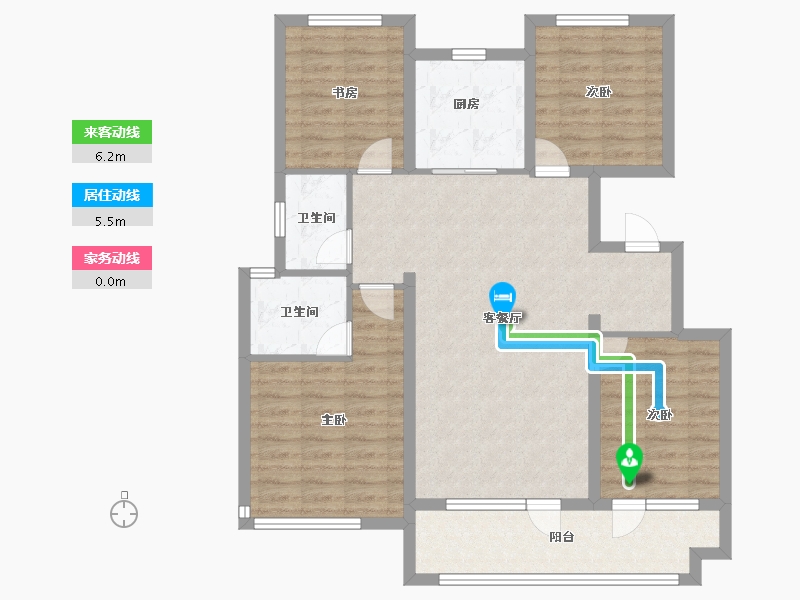 山东省-济宁市-祥生东方樾-99.20-户型库-动静线