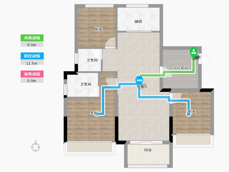 河南省-濮阳市-冶都上和院-90.40-户型库-动静线