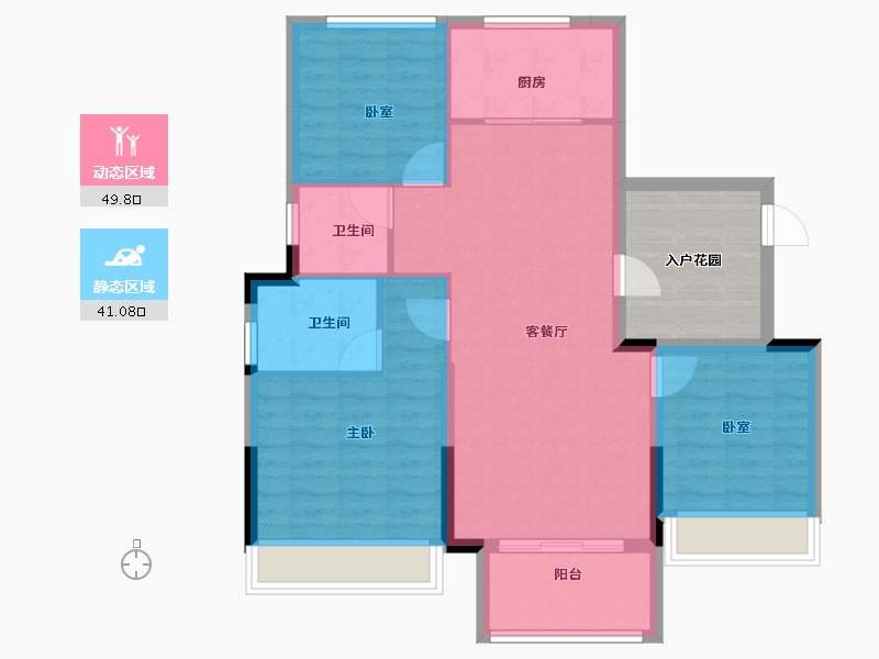 河南省-濮阳市-冶都上和院-90.40-户型库-动静分区