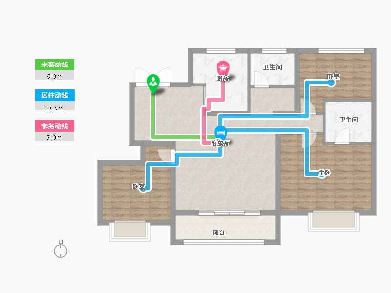 山东省-济宁市-泰和·新天地-102.97-户型库-动静线