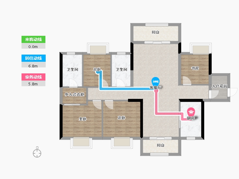 湖南省-株洲市-香江悦湖春天-112.52-户型库-动静线