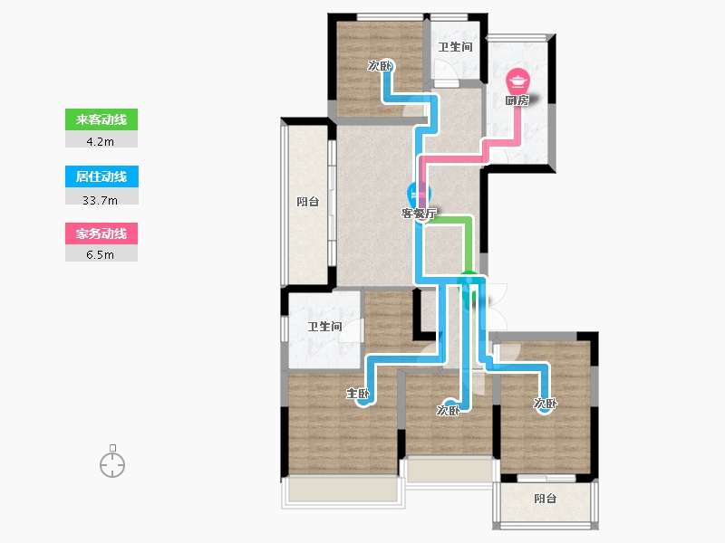 贵州省-黔南布依族苗族自治州-江南黔园-99.99-户型库-动静线