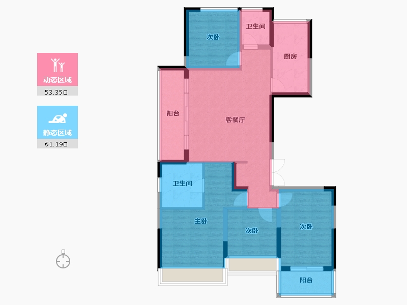 贵州省-黔南布依族苗族自治州-江南黔园-99.99-户型库-动静分区