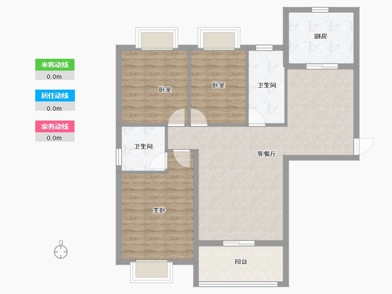 湖北省-咸宁市-景峰尚城-94.98-户型库-动静线