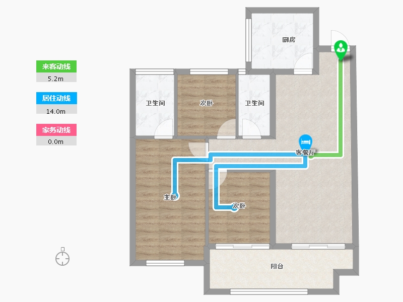 福建省-莆田市-天辉悦府-82.26-户型库-动静线