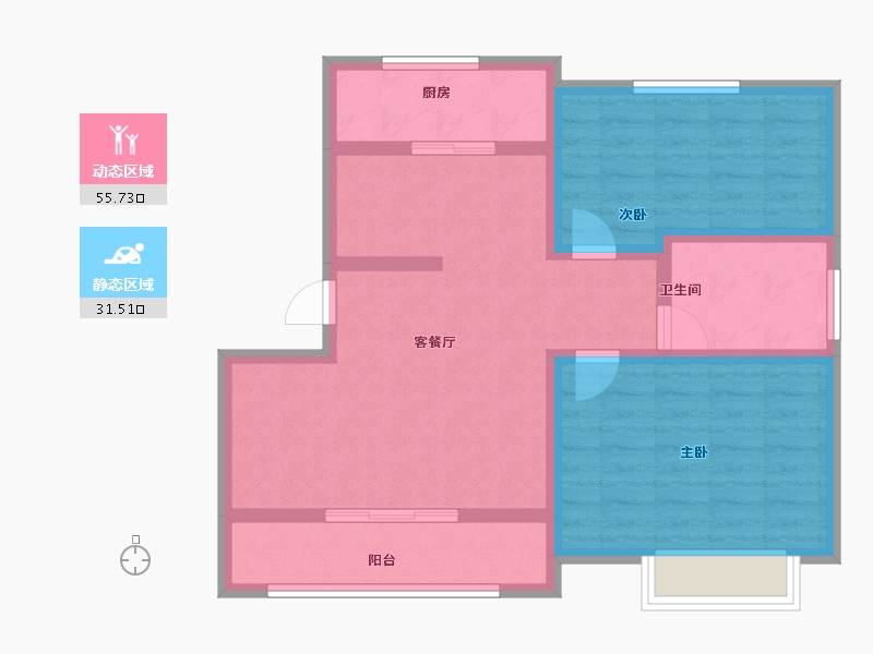 山东省-济宁市-百大生态庄园-77.13-户型库-动静分区