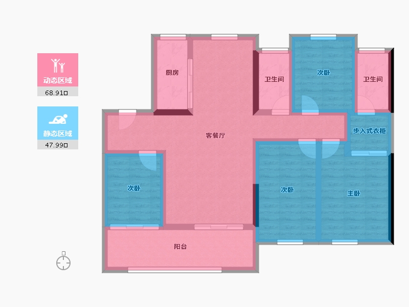 福建省-莆田市-保利城和悦府-103.34-户型库-动静分区