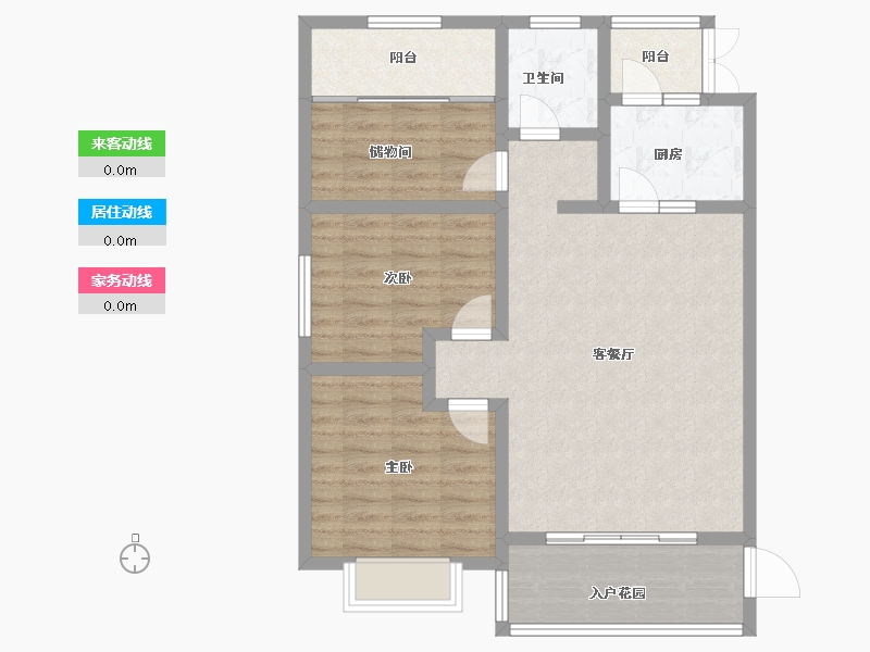 江苏省-淮安市-圣海天鹅湖畔-89.46-户型库-动静线