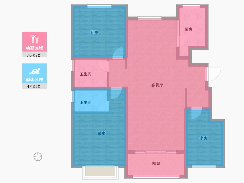 山东省-济宁市-文庭雅苑-105.28-户型库-动静分区