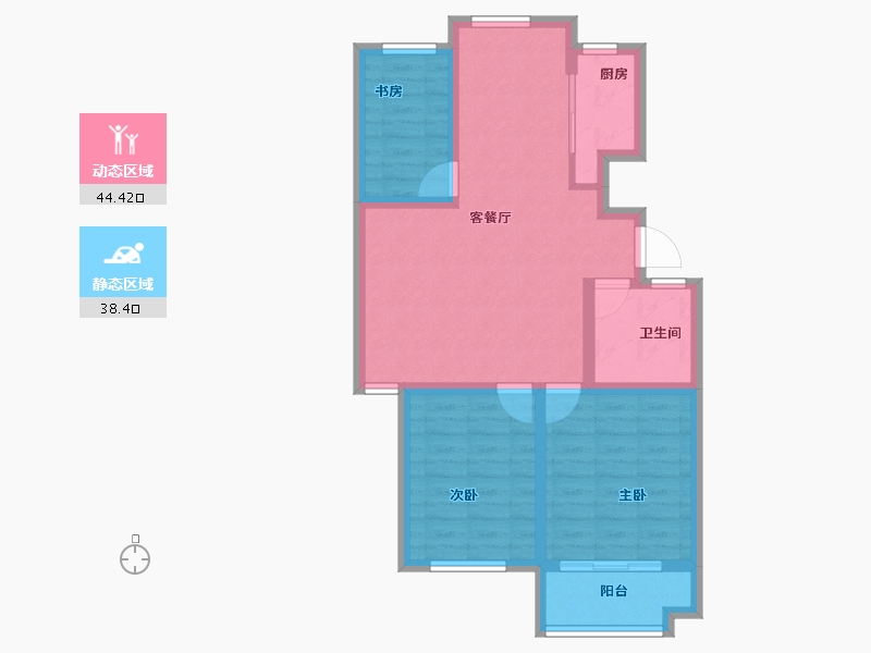 山东省-烟台市-怡海花园-73.60-户型库-动静分区