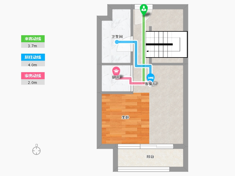 广东省-广州市-梵华里云锦云玺公寓-32.60-户型库-动静线