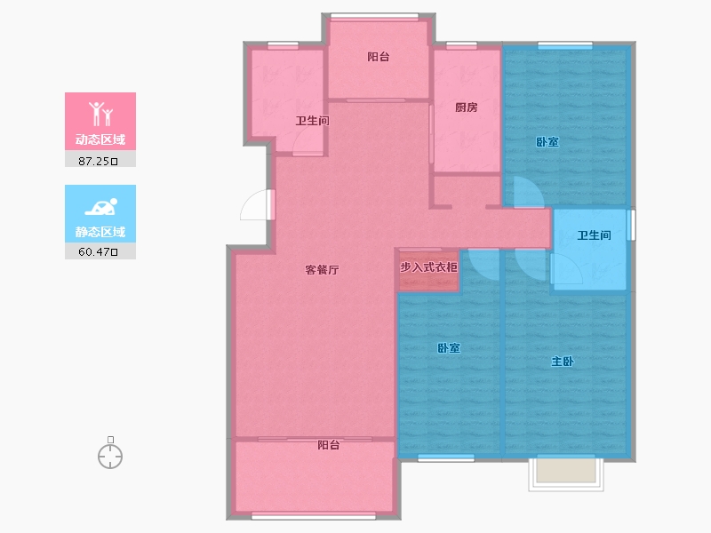 山东省-济宁市-仁诚雅居-136.80-户型库-动静分区