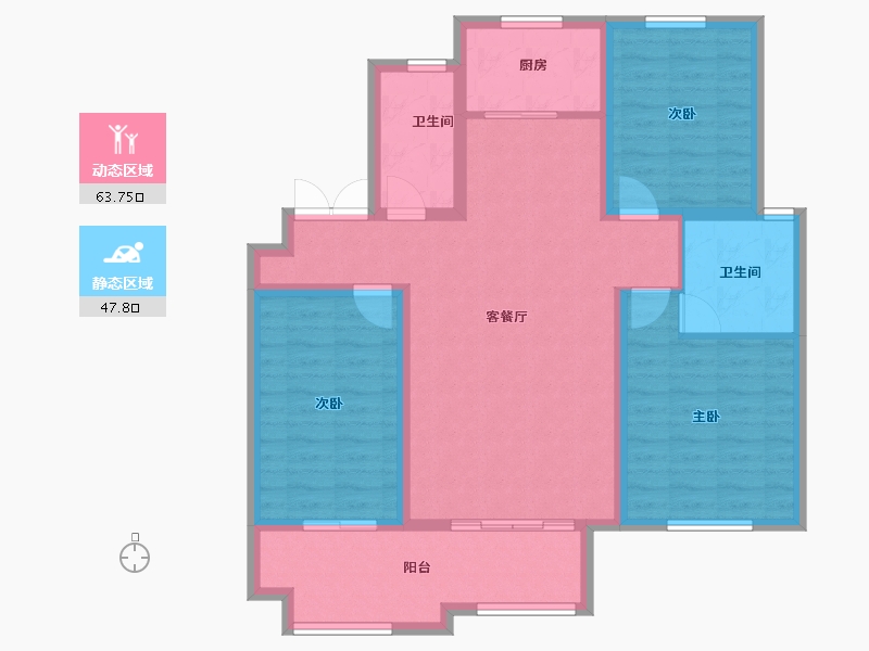 山东省-济宁市-翡翠名郡-100.00-户型库-动静分区