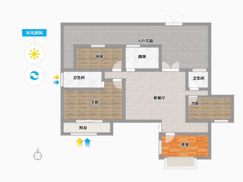 山东省-济宁市-百大生态庄园-114.01-户型库-采光通风