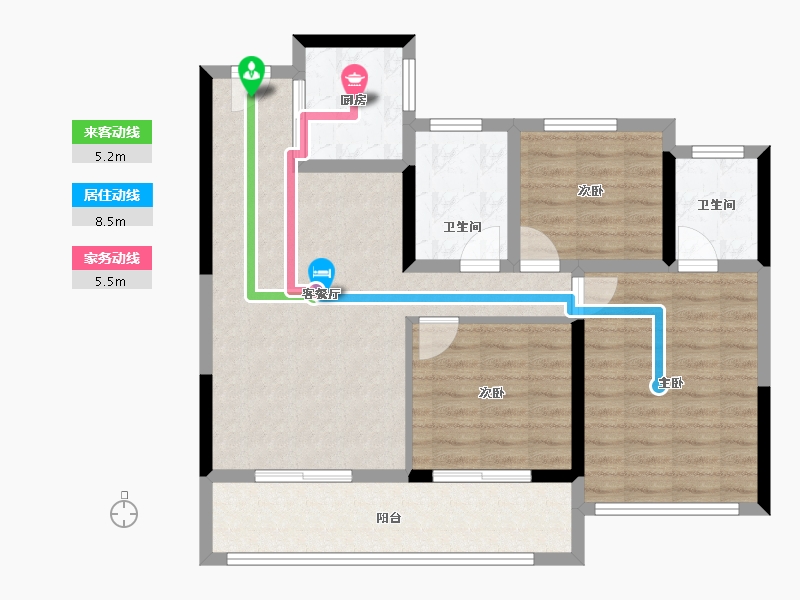 福建省-莆田市-保利城和悦府-87.05-户型库-动静线