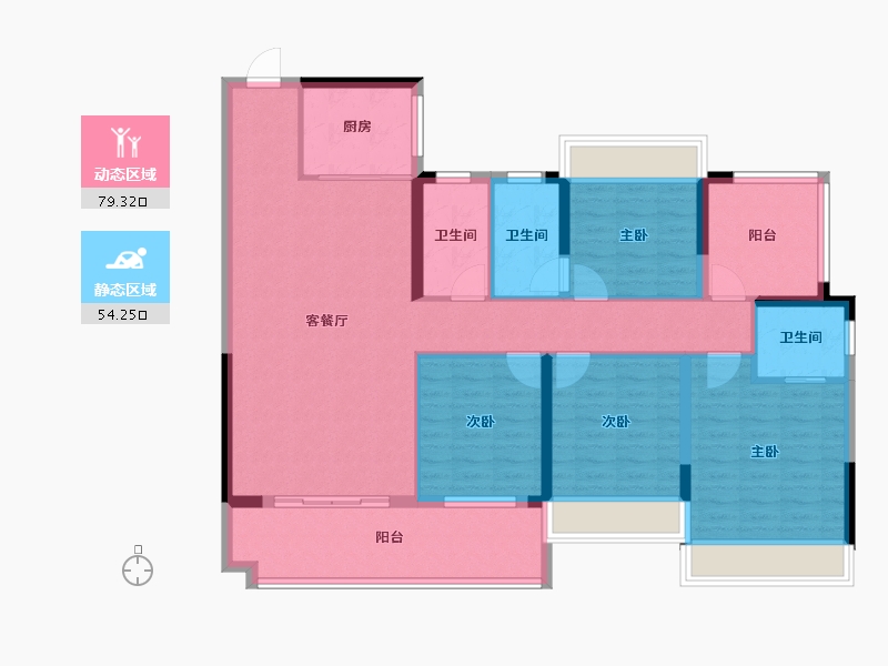 广西壮族自治区-贵港市-精通熙悦-120.04-户型库-动静分区