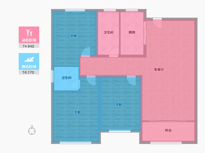 山东省-潍坊市-华安悦澜府-121.06-户型库-动静分区