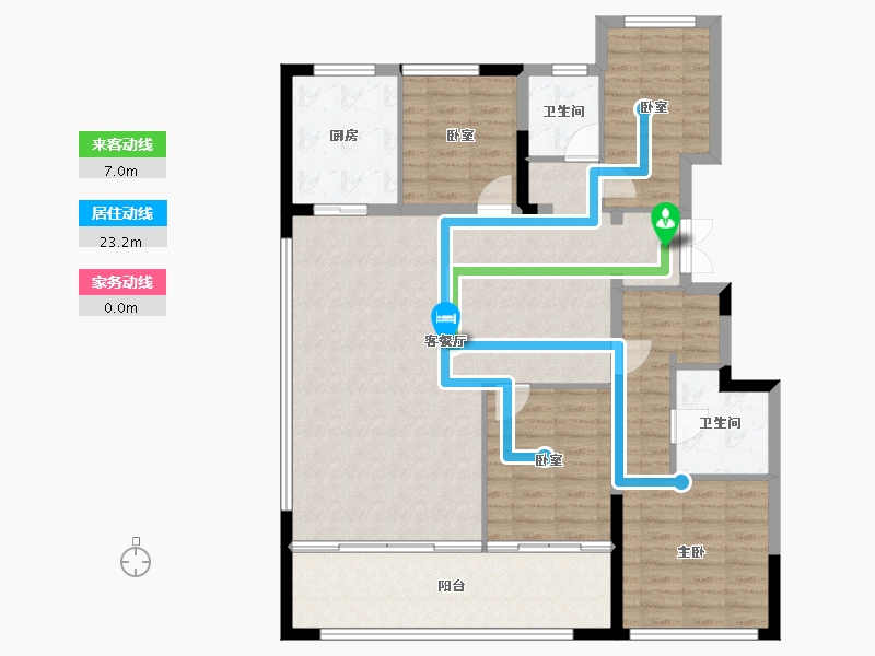 宁夏回族自治区-银川市-绿城桃李江南-123.70-户型库-动静线