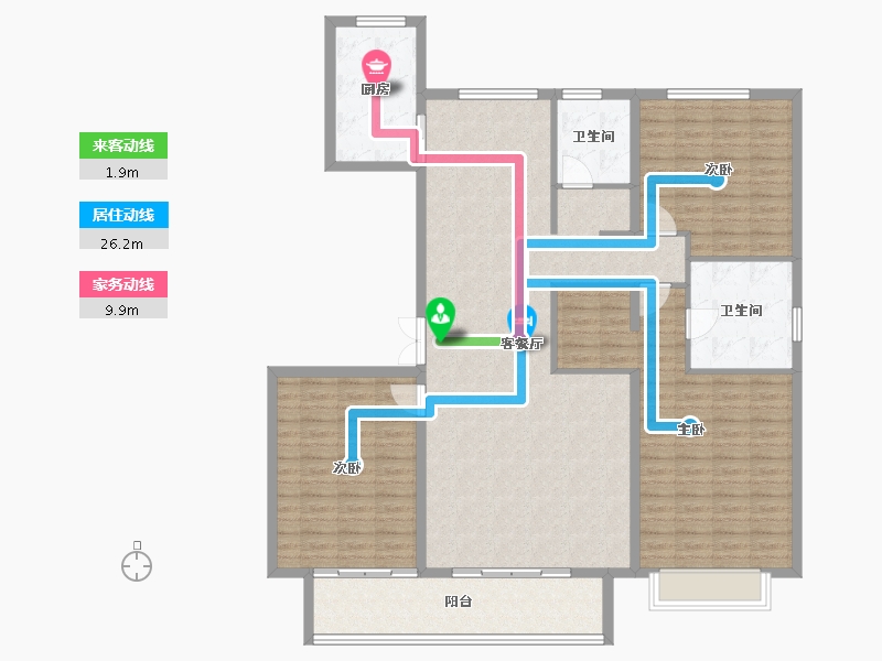 河北省-保定市-卓正上东区-144.84-户型库-动静线