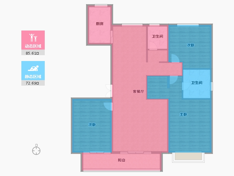 河北省-保定市-卓正上东区-144.84-户型库-动静分区