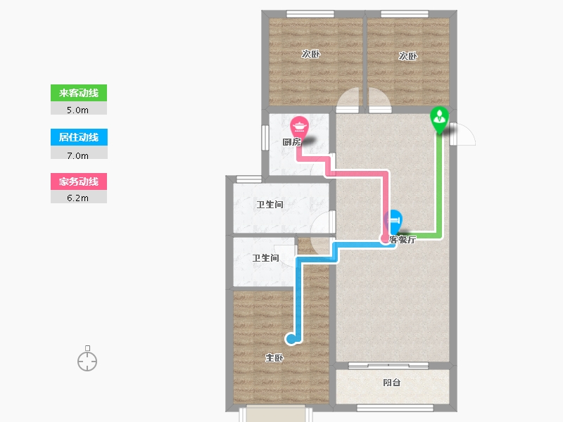 河北省-保定市-卓正上东区-87.98-户型库-动静线