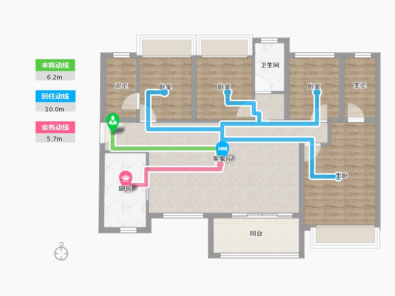 广东省-深圳市-东关珺府-100.70-户型库-动静线