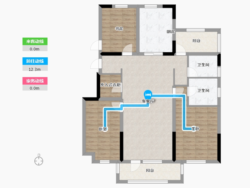 辽宁省-沈阳市-金地樾檀山-112.17-户型库-动静线