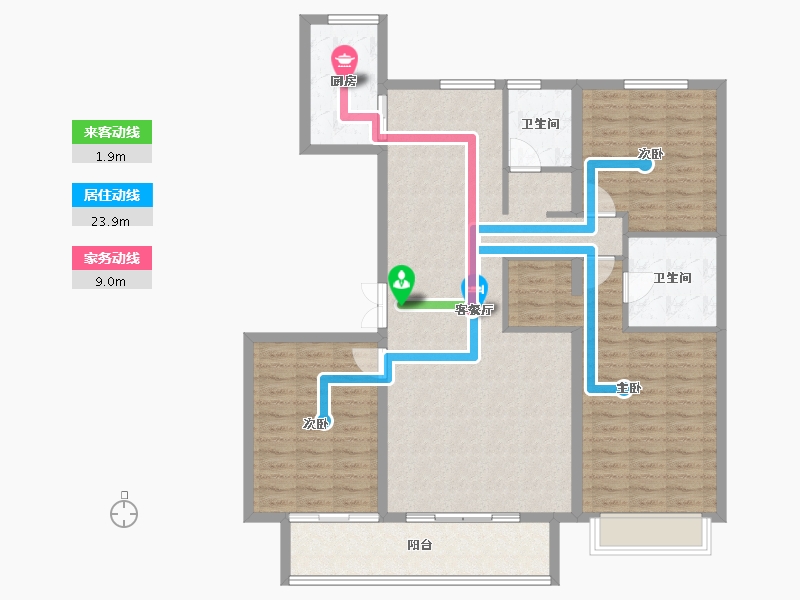 河北省-保定市-卓正上东区-118.46-户型库-动静线