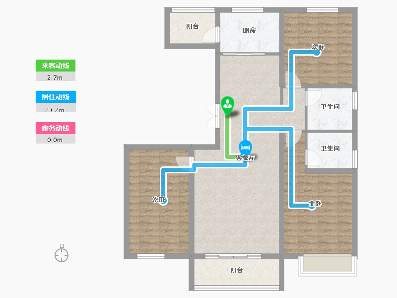 河北省-保定市-卓正上东区-104.22-户型库-动静线