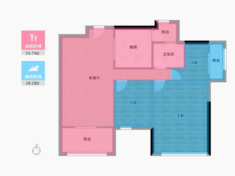 广东省-广州市-创基丽江国际-80.87-户型库-动静分区