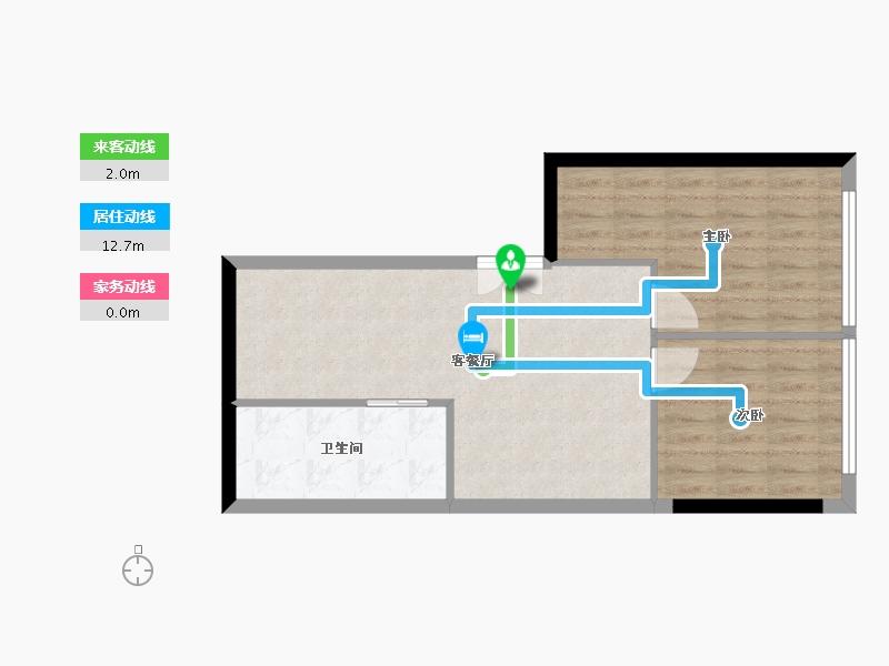 广东省-深圳市-宝能公馆VHOUSE-58.40-户型库-动静线